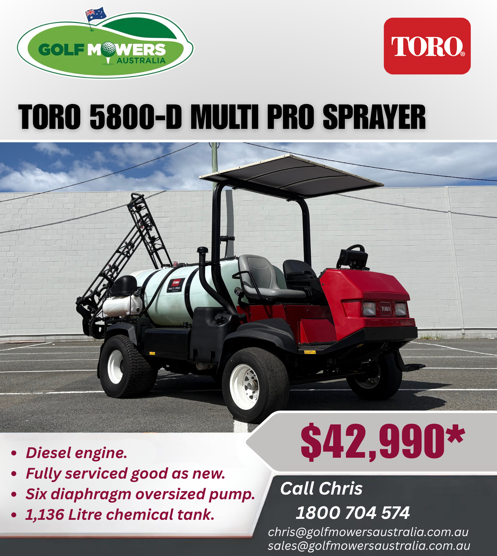 Toro 5800-D Sprayer