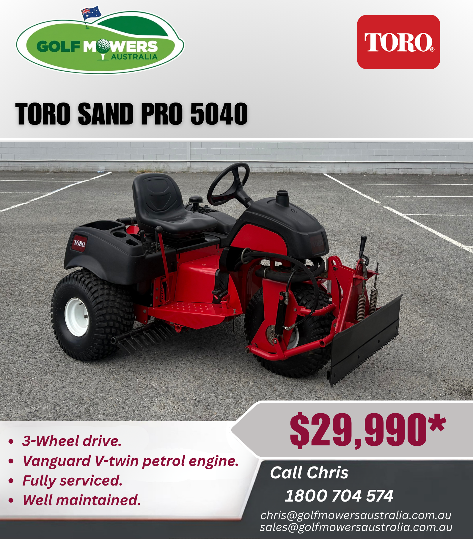 TORO SAND PRO 5040 Used